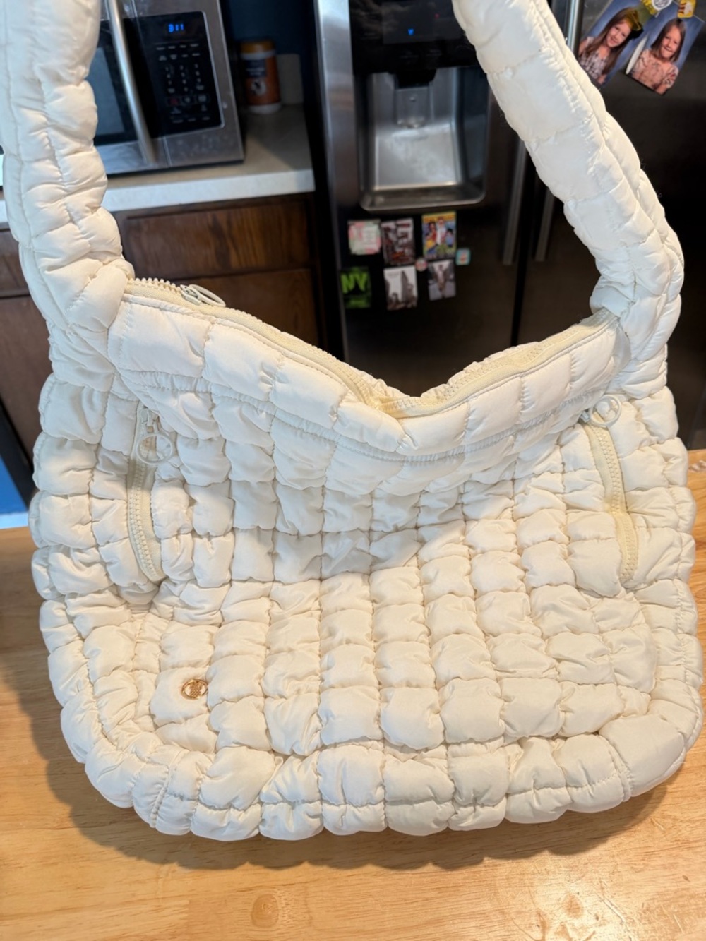 Simply Southern Quilted Shoulder Bag - Cream